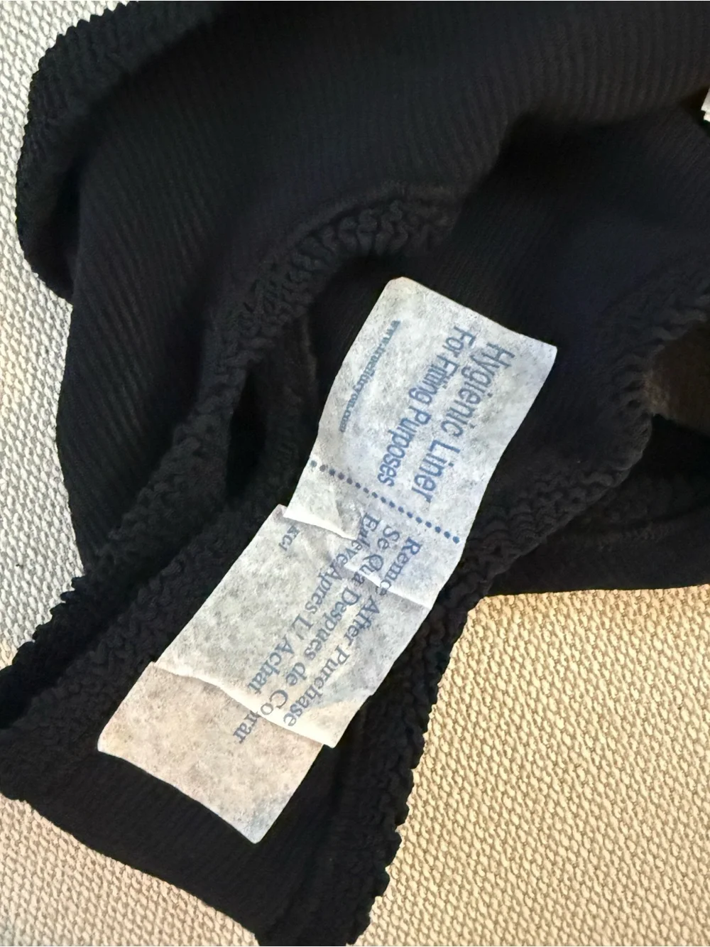 Hunza G black naidine bikini
